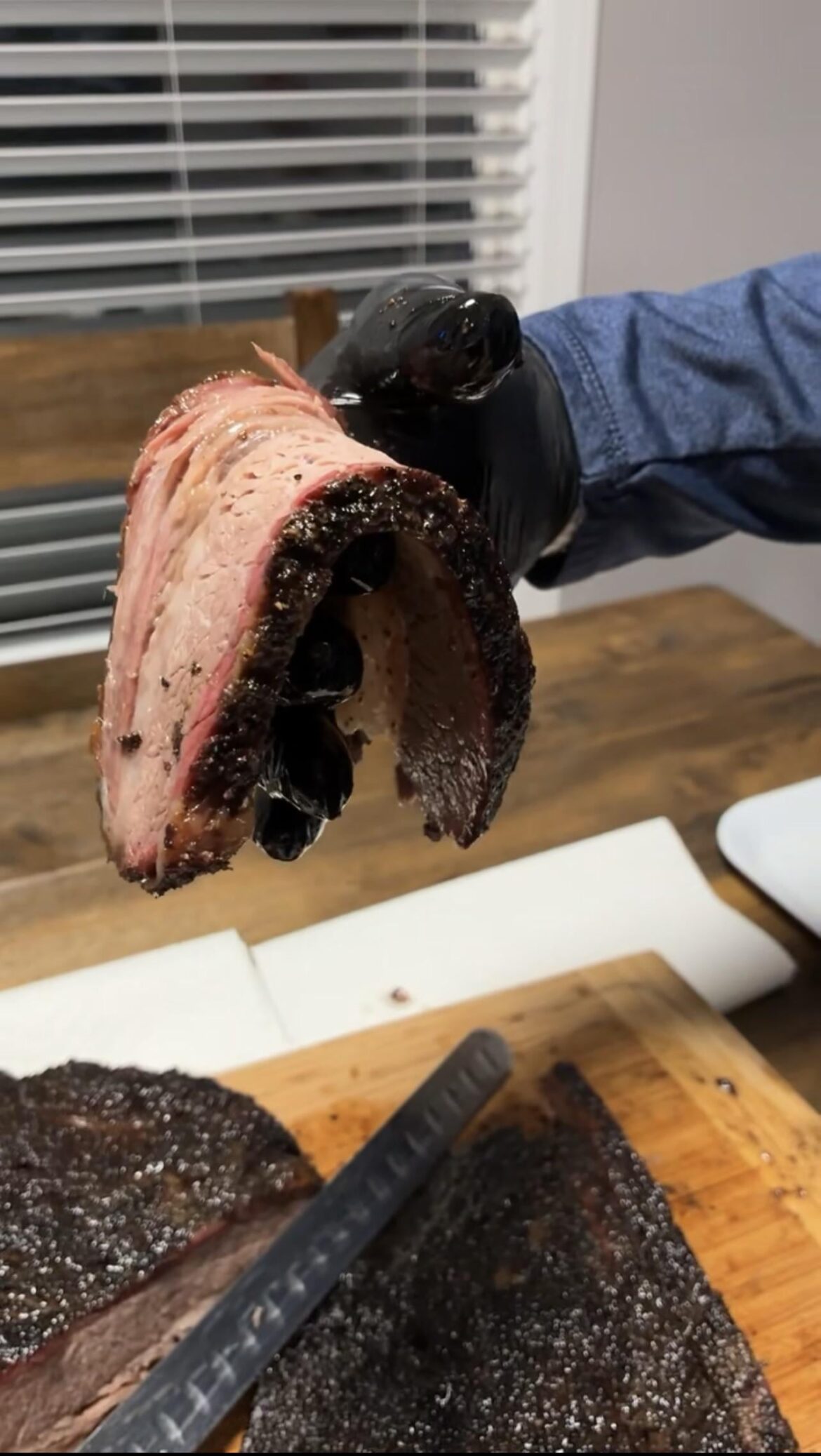 Made a brisket for fight night last night.