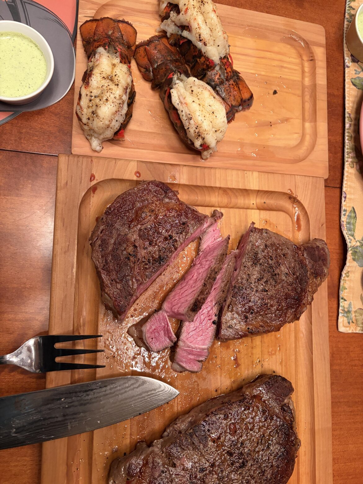 Had SV rib eye with lobster for new years. Cheers 🥂