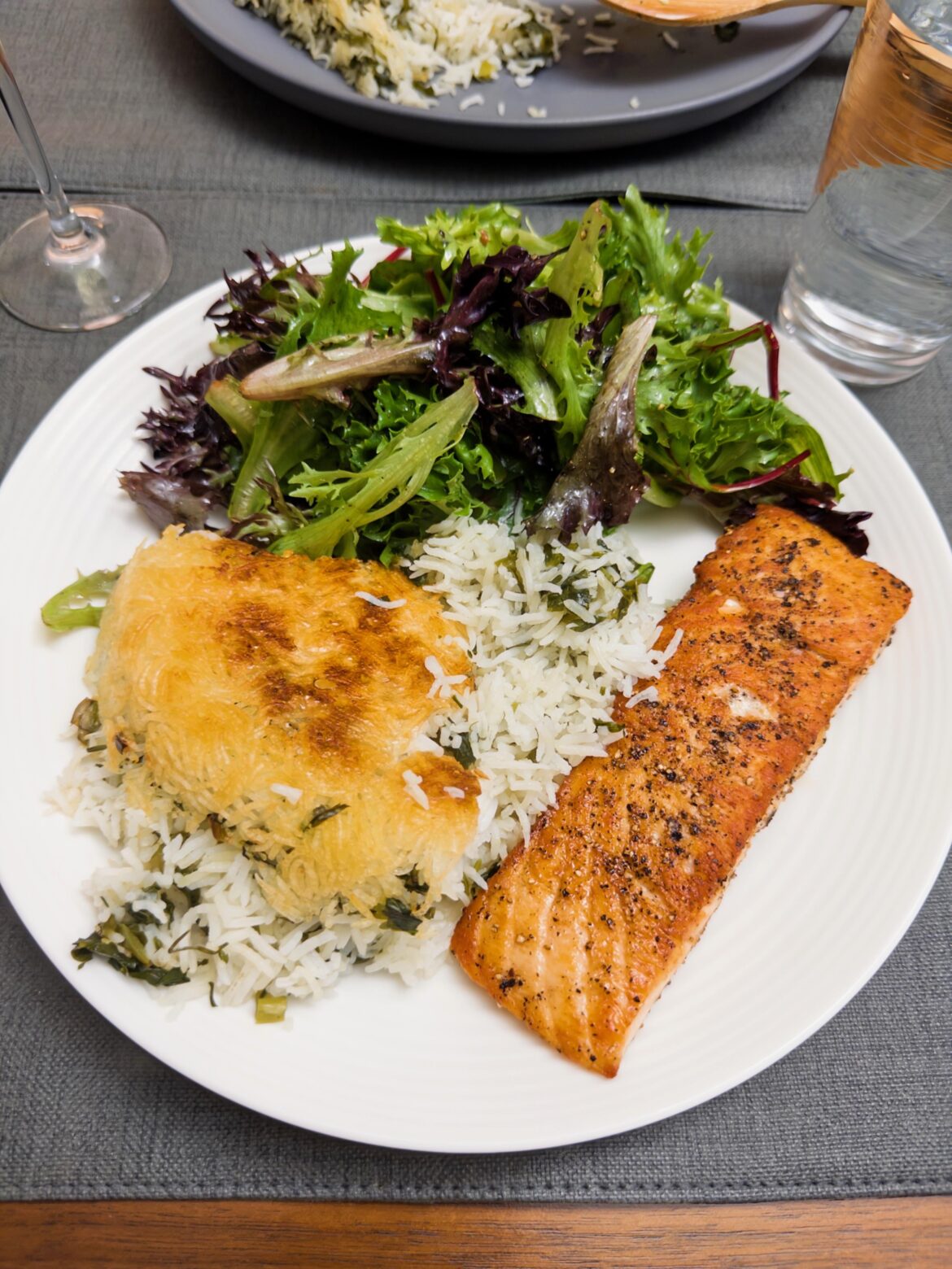 Salmon with Persian Rice