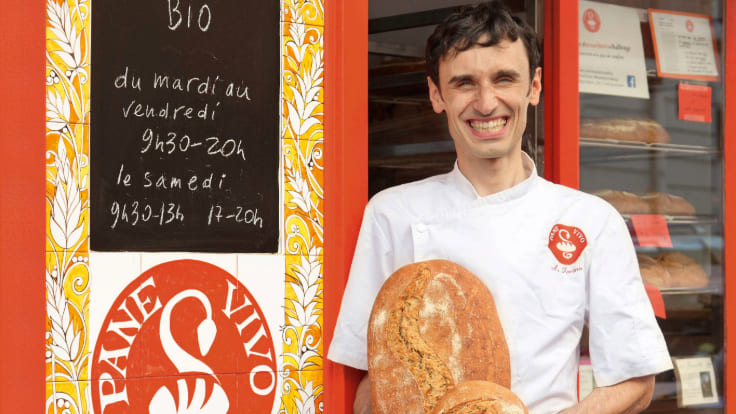 Adriano Farano, founder of Pane Vivo. © Bruno Démelin