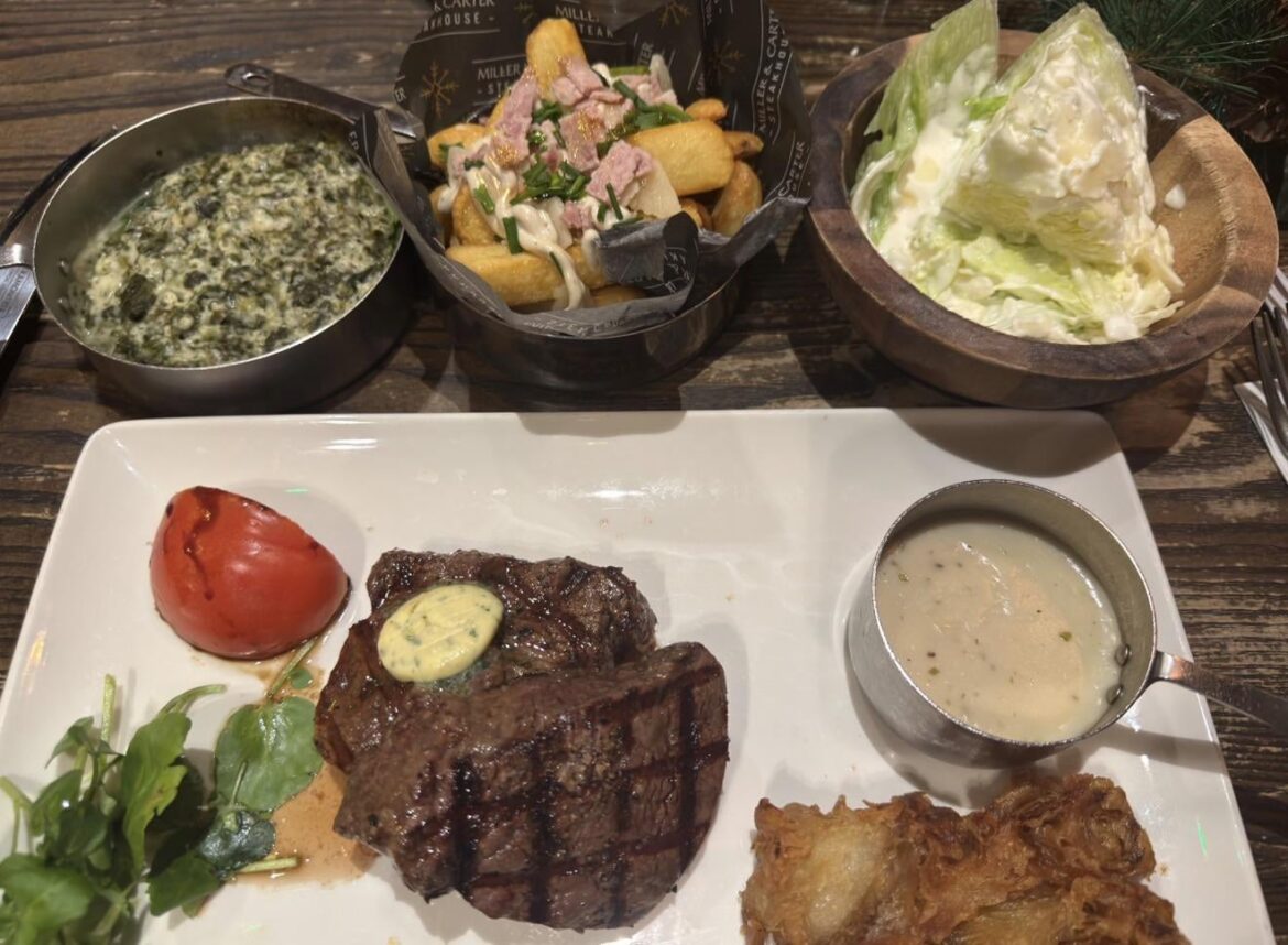 10oz fillet at miller and carter tonight