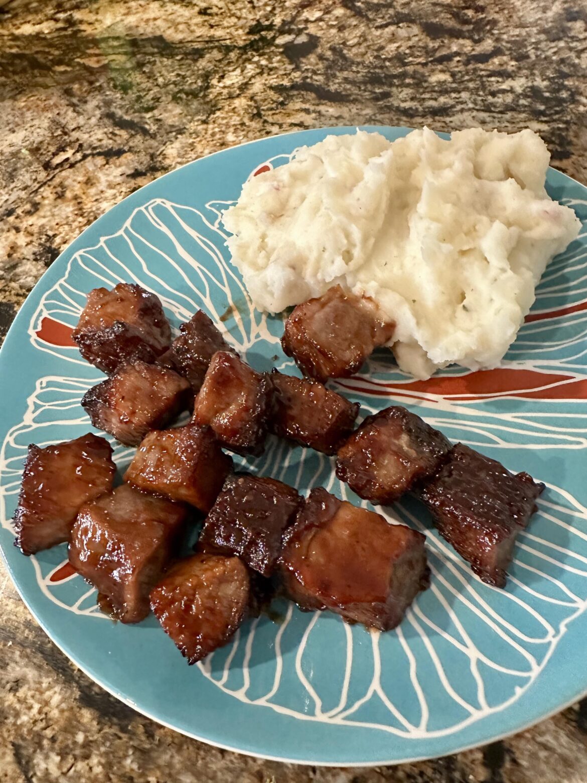 BBQ Prime Rib Ends with Baby Red Mashed Potatoes