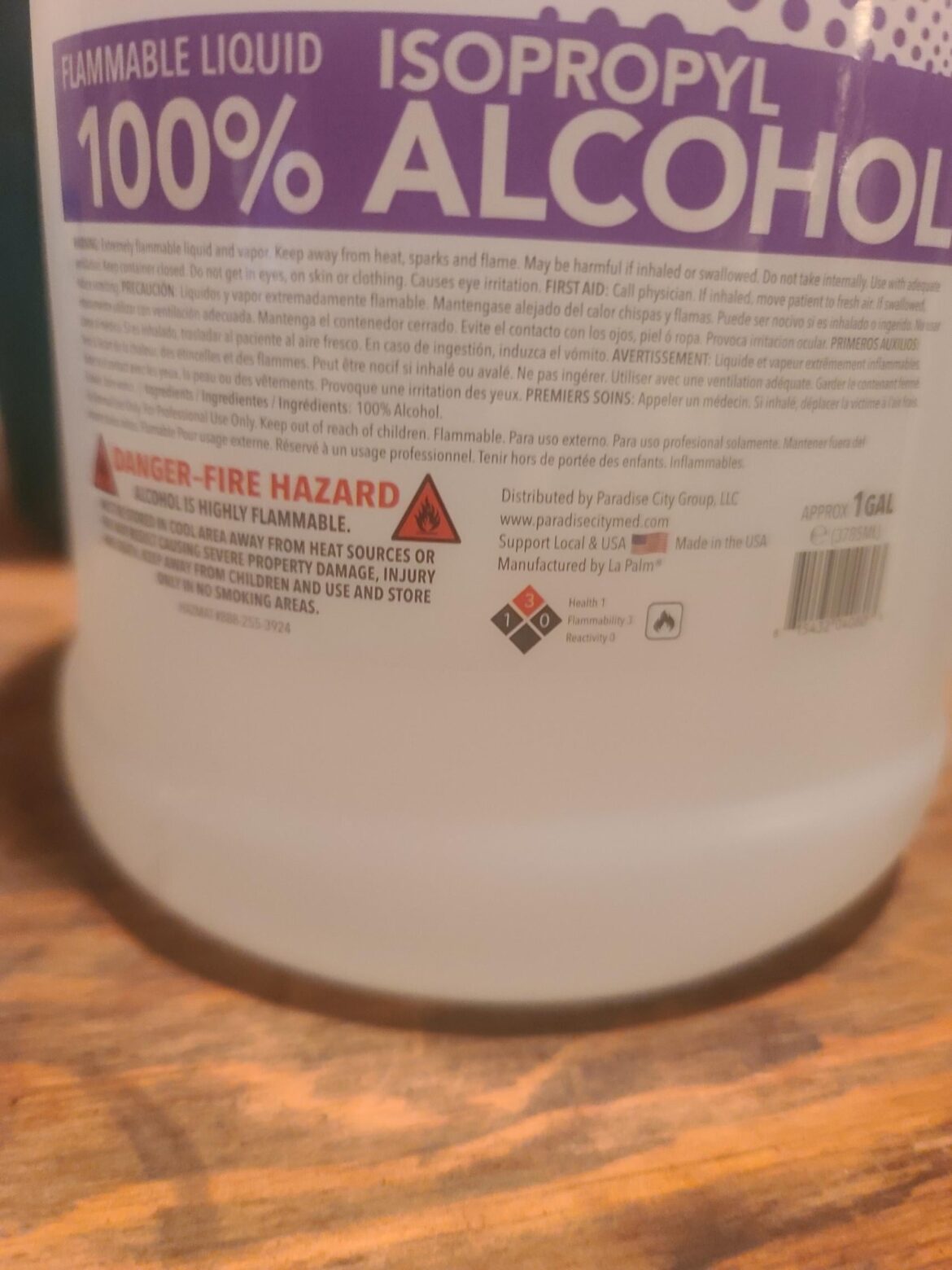 Is 100% isopropyl alcohol possible?