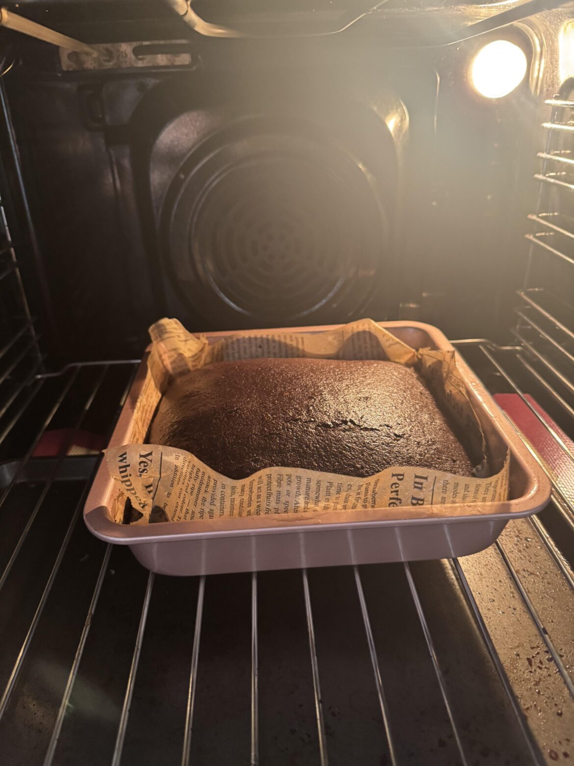 Baking chocolate cake at 9am cause I’m stressed asf