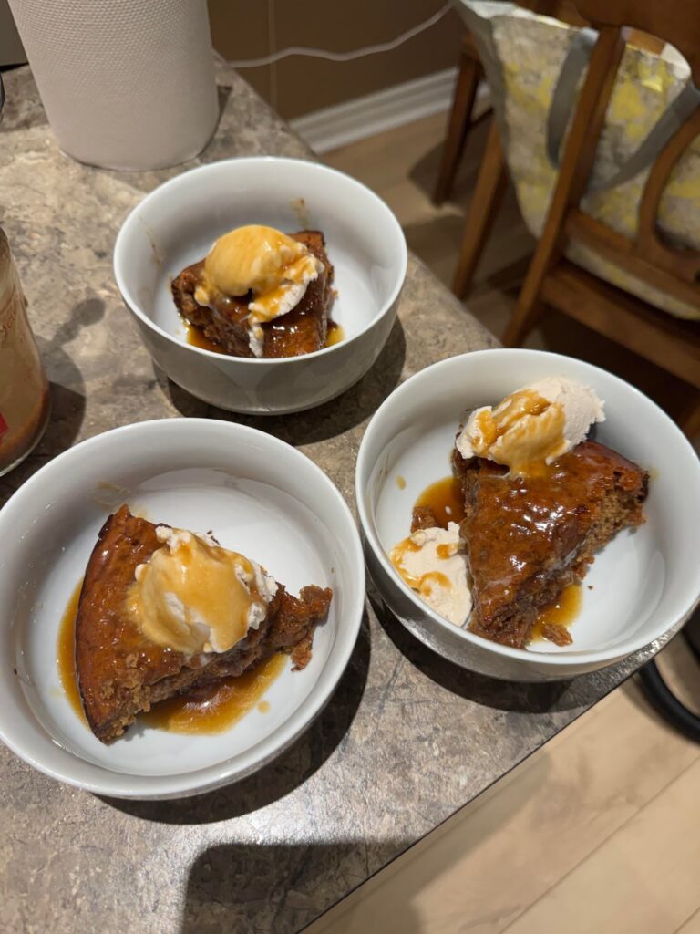 This sticky toffee pudding was a dream