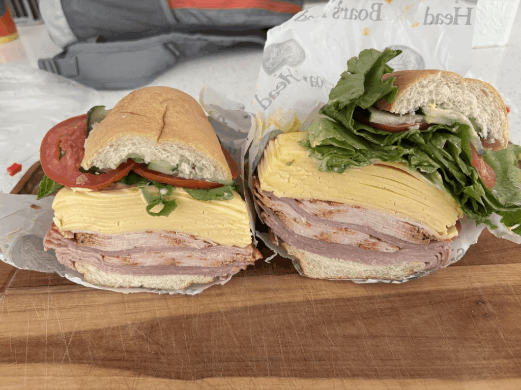 "How much ham and cheese would you like sir?"