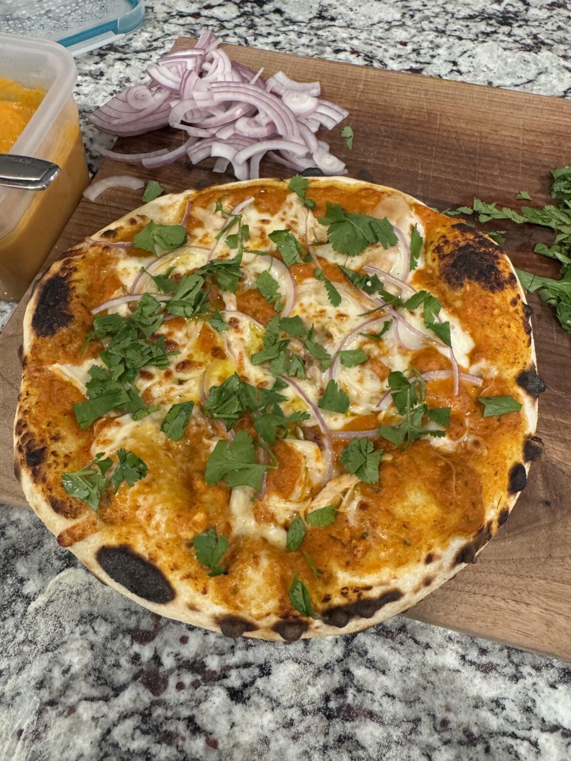 Tikka masala pizza from last night