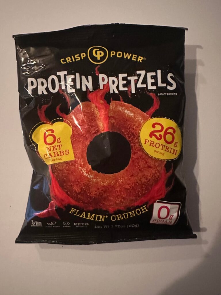 Spicy Protein Pretzels With 26g Of Protein Are Amazing! Crisp Power Brand Made A Real Tasting Pretzel!