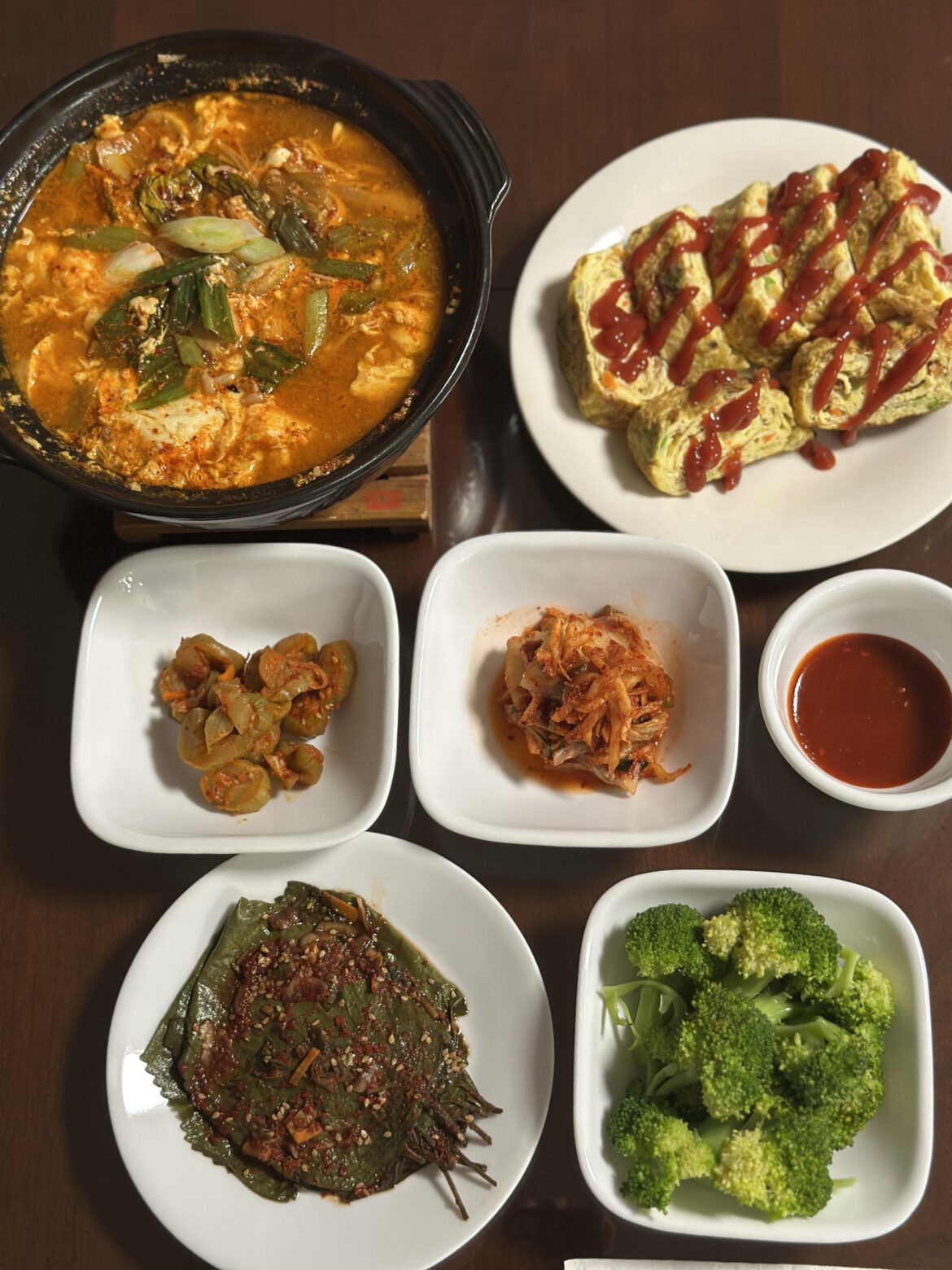 Homemade sundubu jjigae (Korean soft tofu stew)