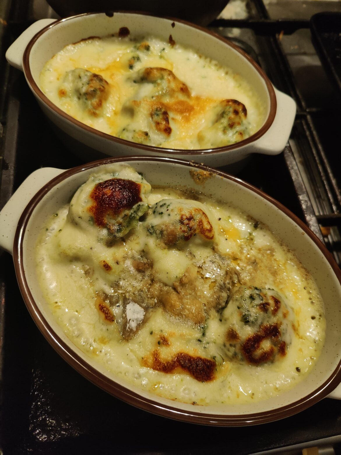 Cheddar and Stilton broccoli cheese