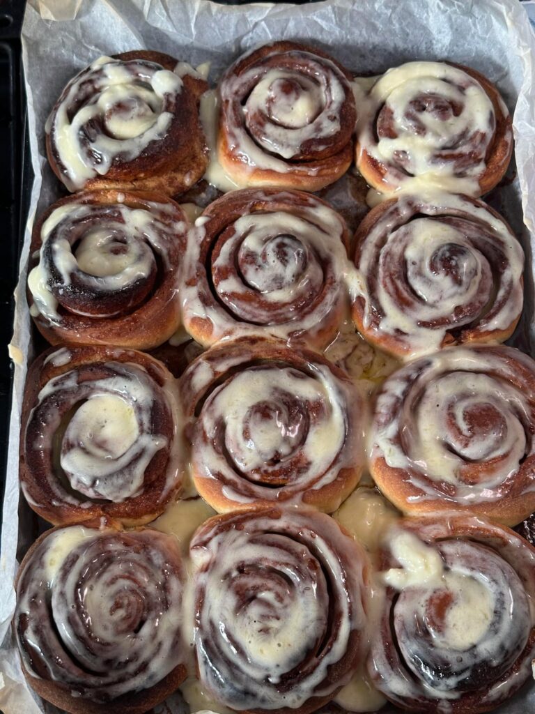 officially taking over cinnamon roll duty in the house 🫡