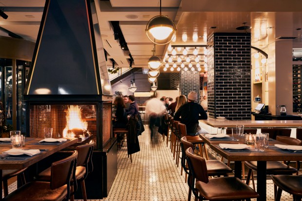 Almost everyone has a fireplace view at The Banks in Boston. (Photo courtesy The Banks)