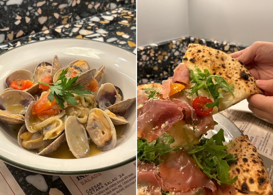 L'antica Pizzeria Da Michele toscana pizza and linguine vongole