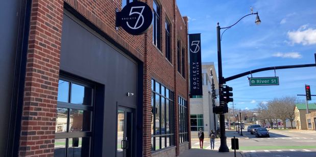 Society 57 is a coffeehouse and event space in downtown Aurora. Steve Lord photo