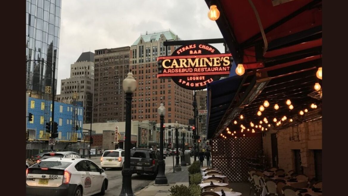 Carmine's storefront
