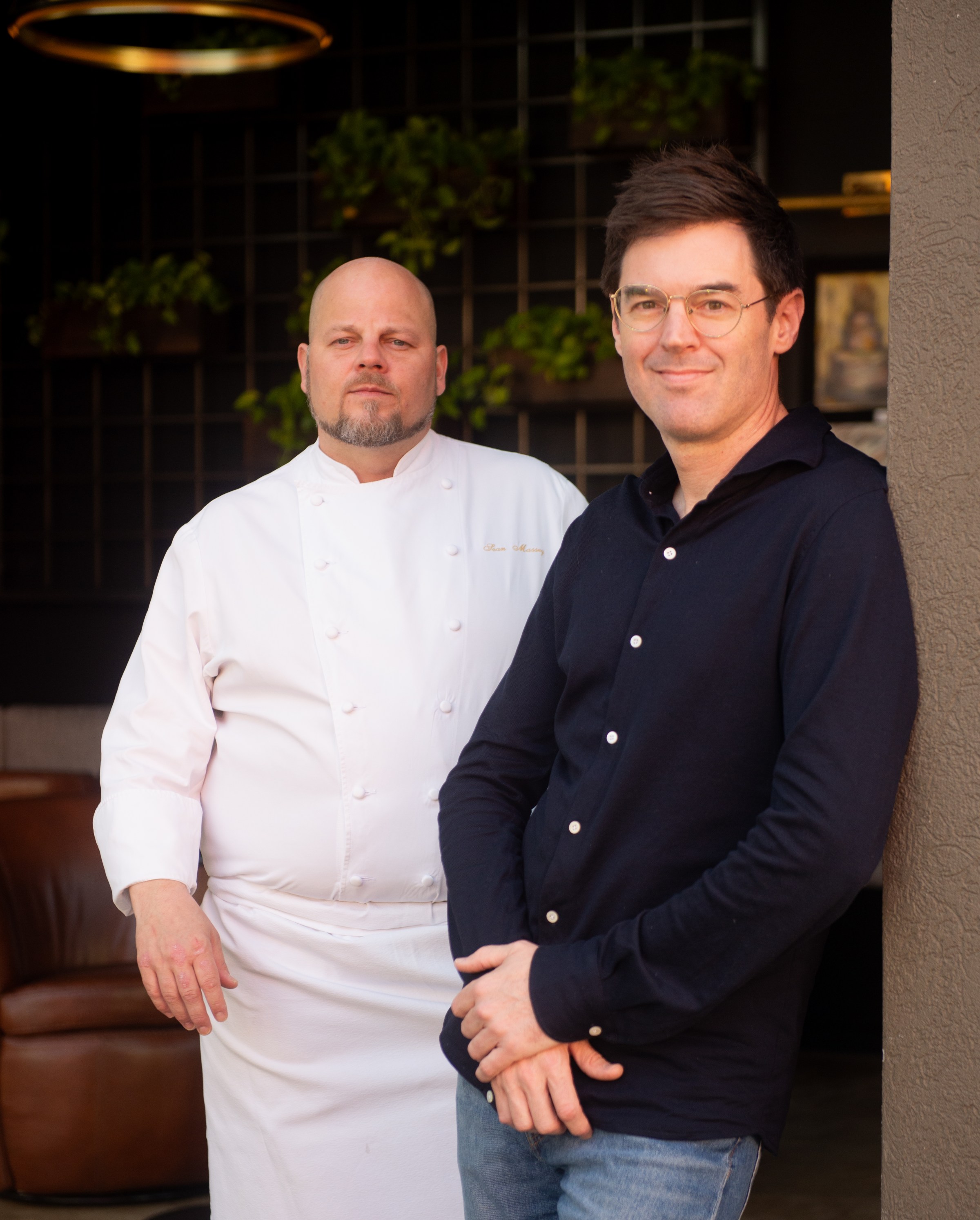 Chef Sean Massey, left, and Matt Stamp of Compline in Napa.