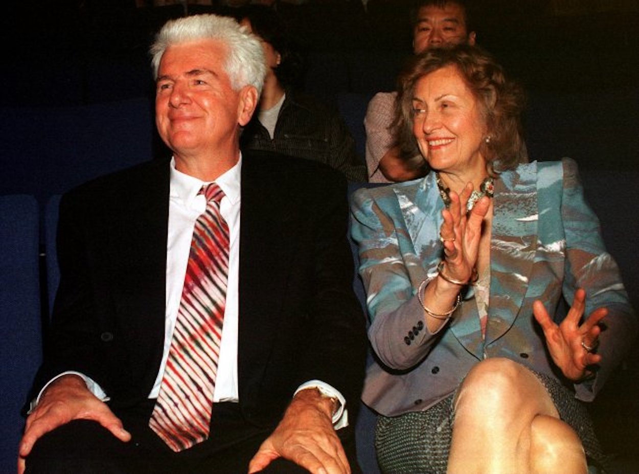 Dr Günter Blobe and Laura Maioglio