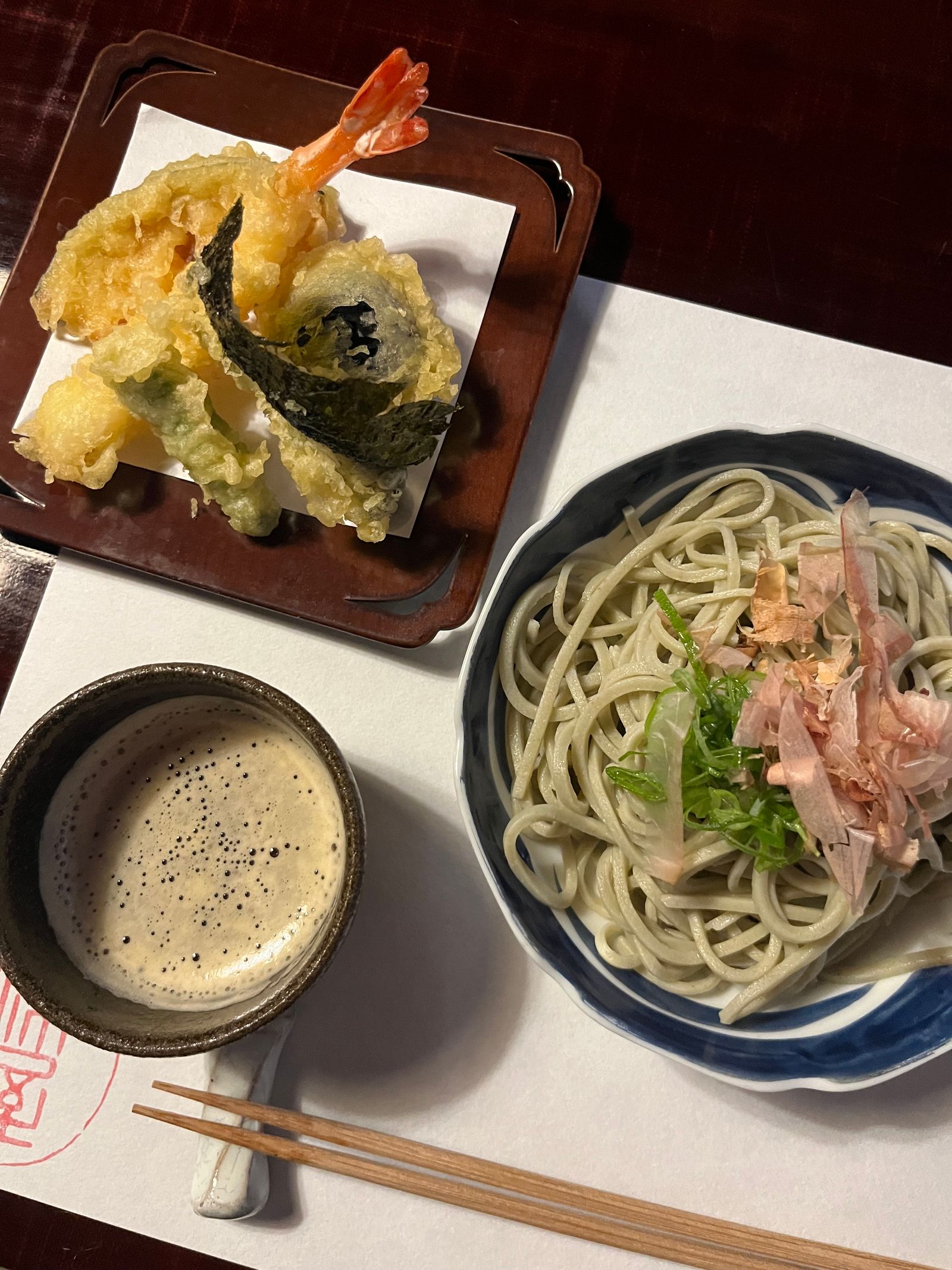 Image may contain Food Meal Food Presentation Dish Plate Chopsticks Dining Table Furniture and Table