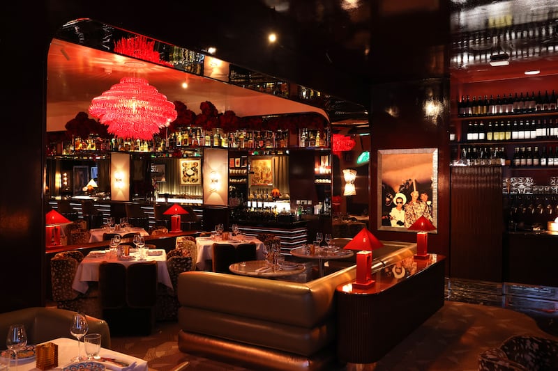 Gloria Osteria's rich and opulent interiors are there to be enjoyed. Photograph: Dara Mac Dónaill