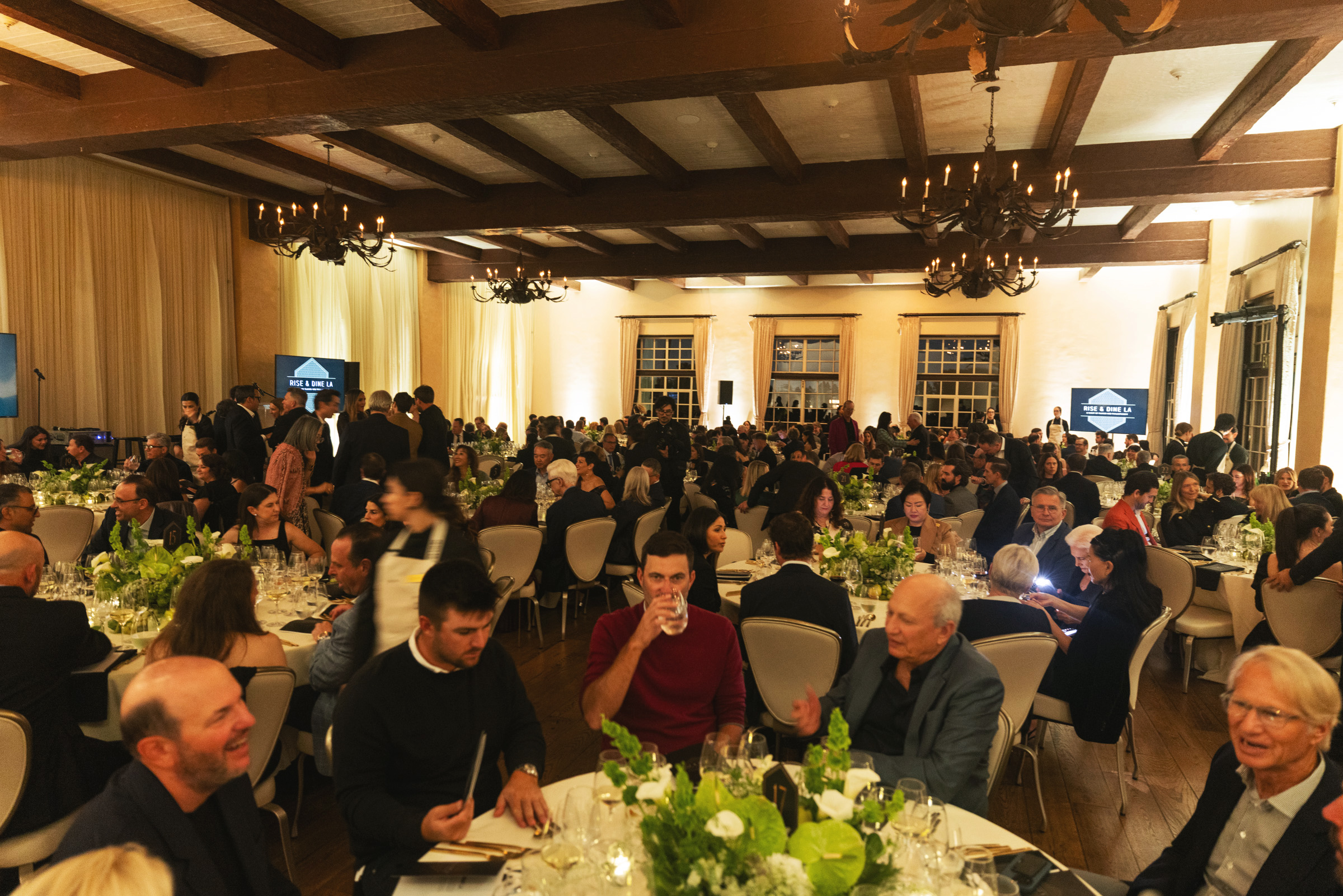 Guests at Rise & Dine LA on Saturday, Jan. 24,...