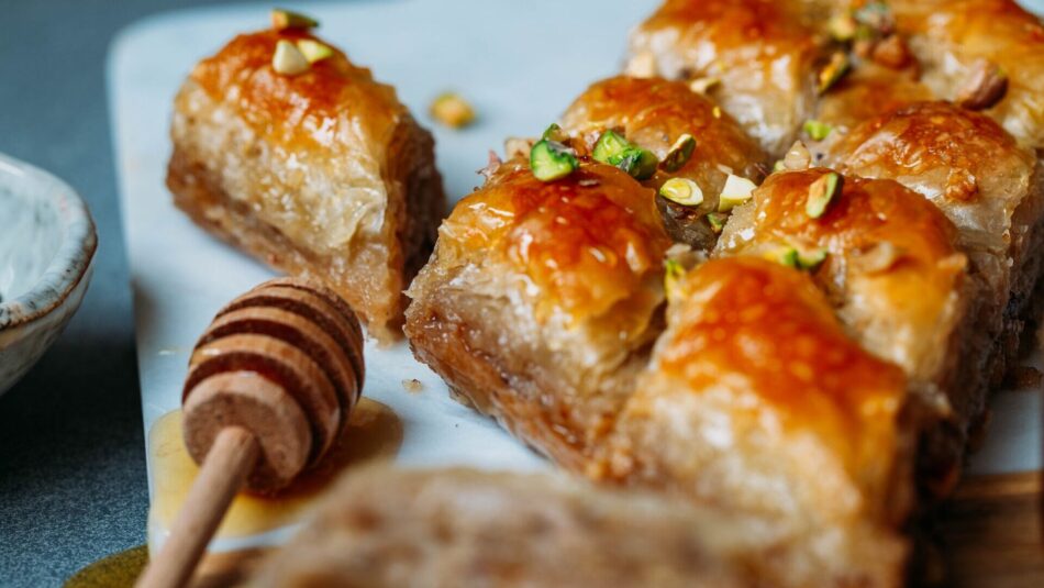 Baklava, greek street food