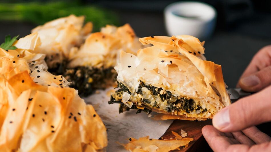 spanakopita, greek food