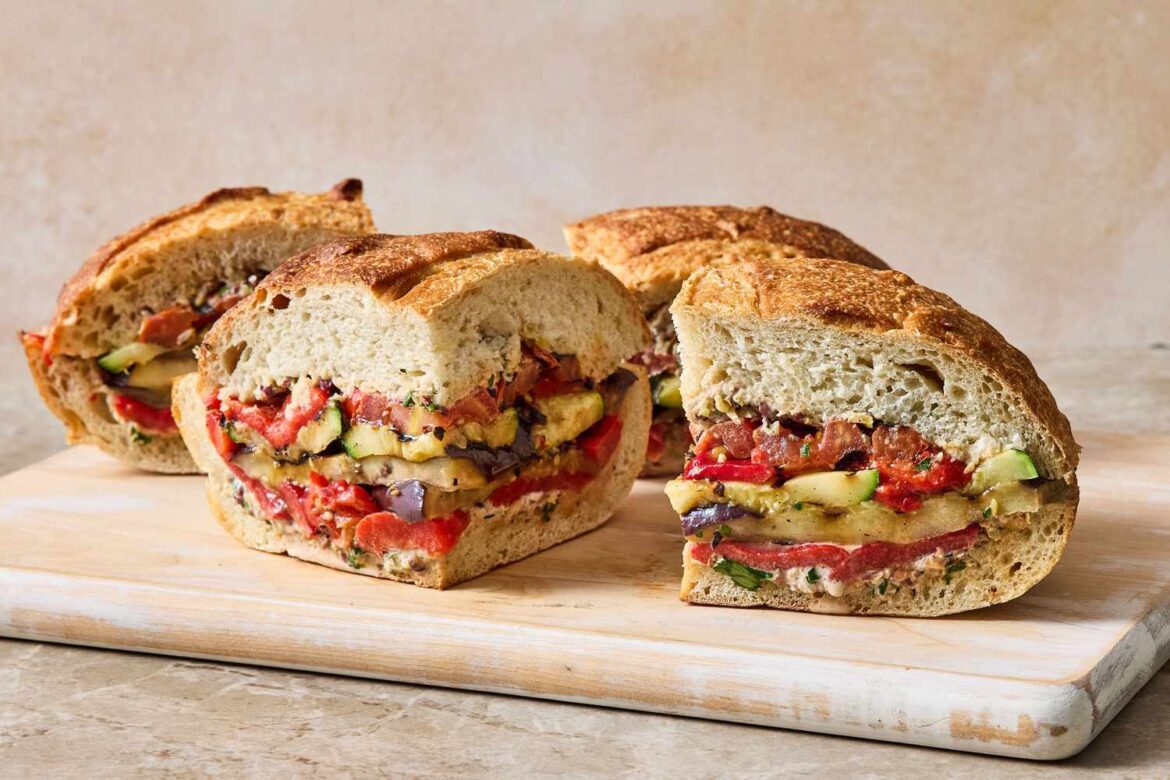 Grilled Ratatouille Muffaletta Recipe (With Video)
