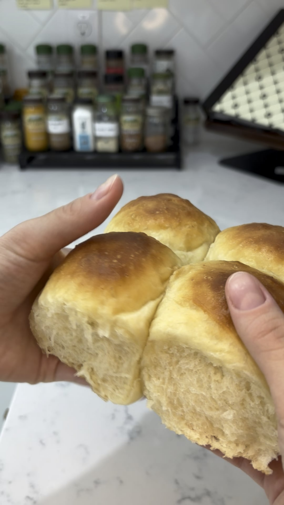I saved my dinner rolls dough after forgetting the yeast!!!