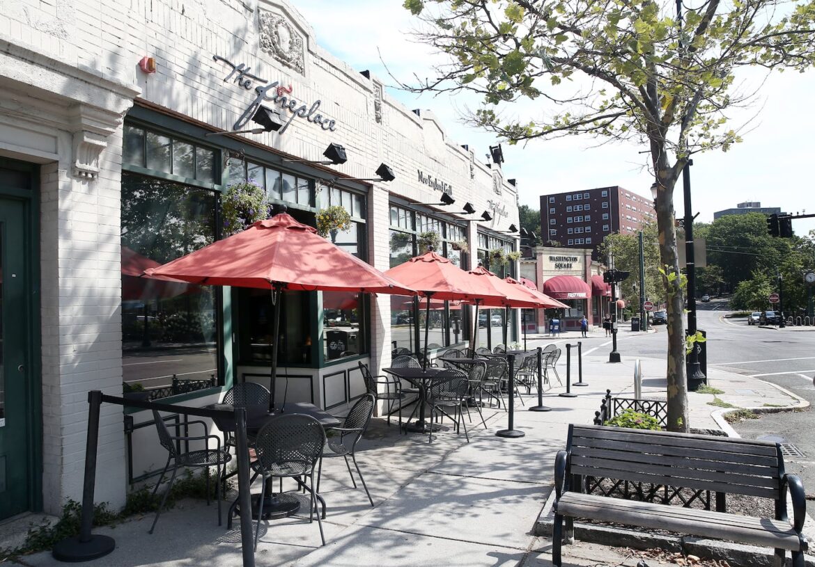 The Fireplace restaurant.