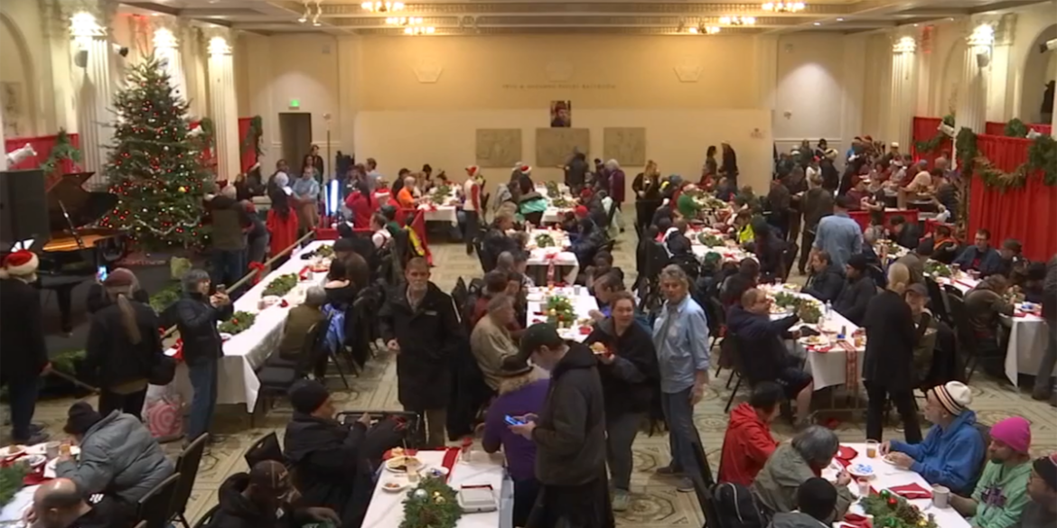 More than 1,000 gather for annual Christmas meal at Portland Art Museum