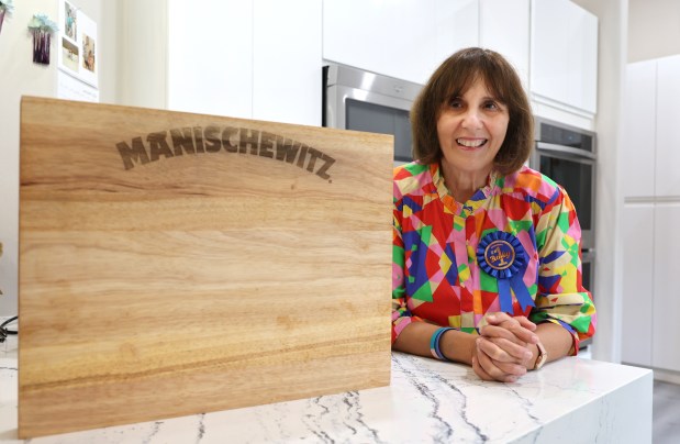 Karen Friedman also won a Manischewitz cutting board for making her winning Asian mushrooms with frizzled shallots over egg noodles in the Great Bubby Cook Off, a national competition sponsored by Manischewitz. (Carline Jean/South Florida Sun Sentinel)