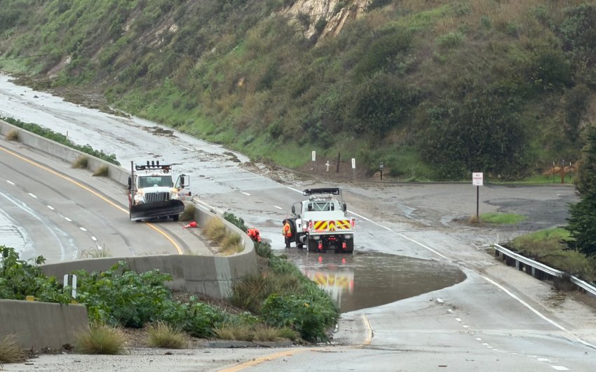 Update: Highway 101 Reopens in Both Directions Following Full-Day Closure Caused by Saturday Storm