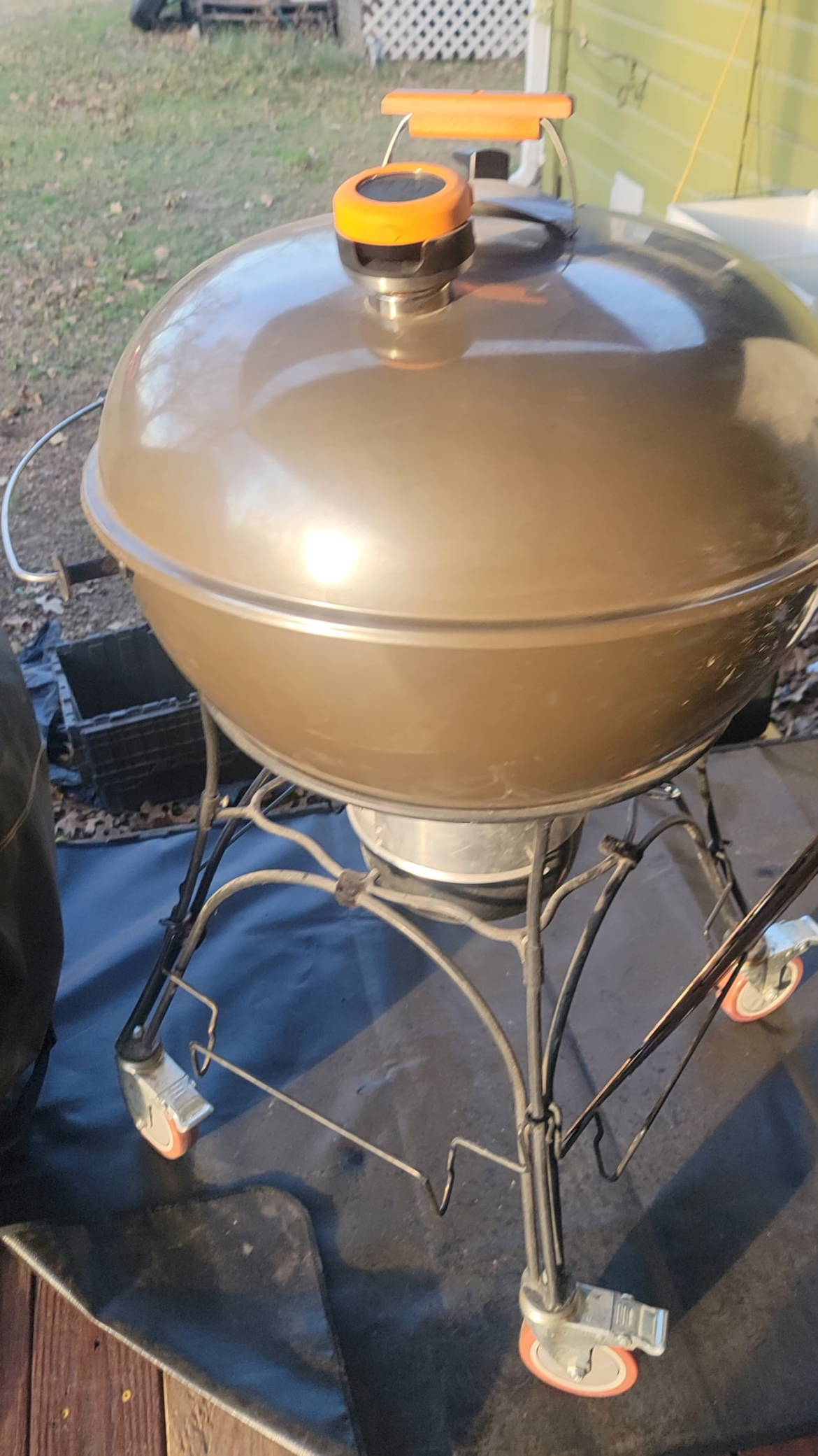 Some burgers on the Weber as requested by my kids
