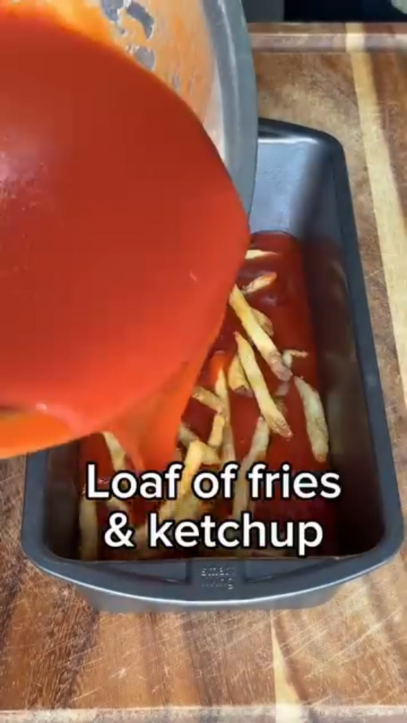 Ketchup and fries loaf