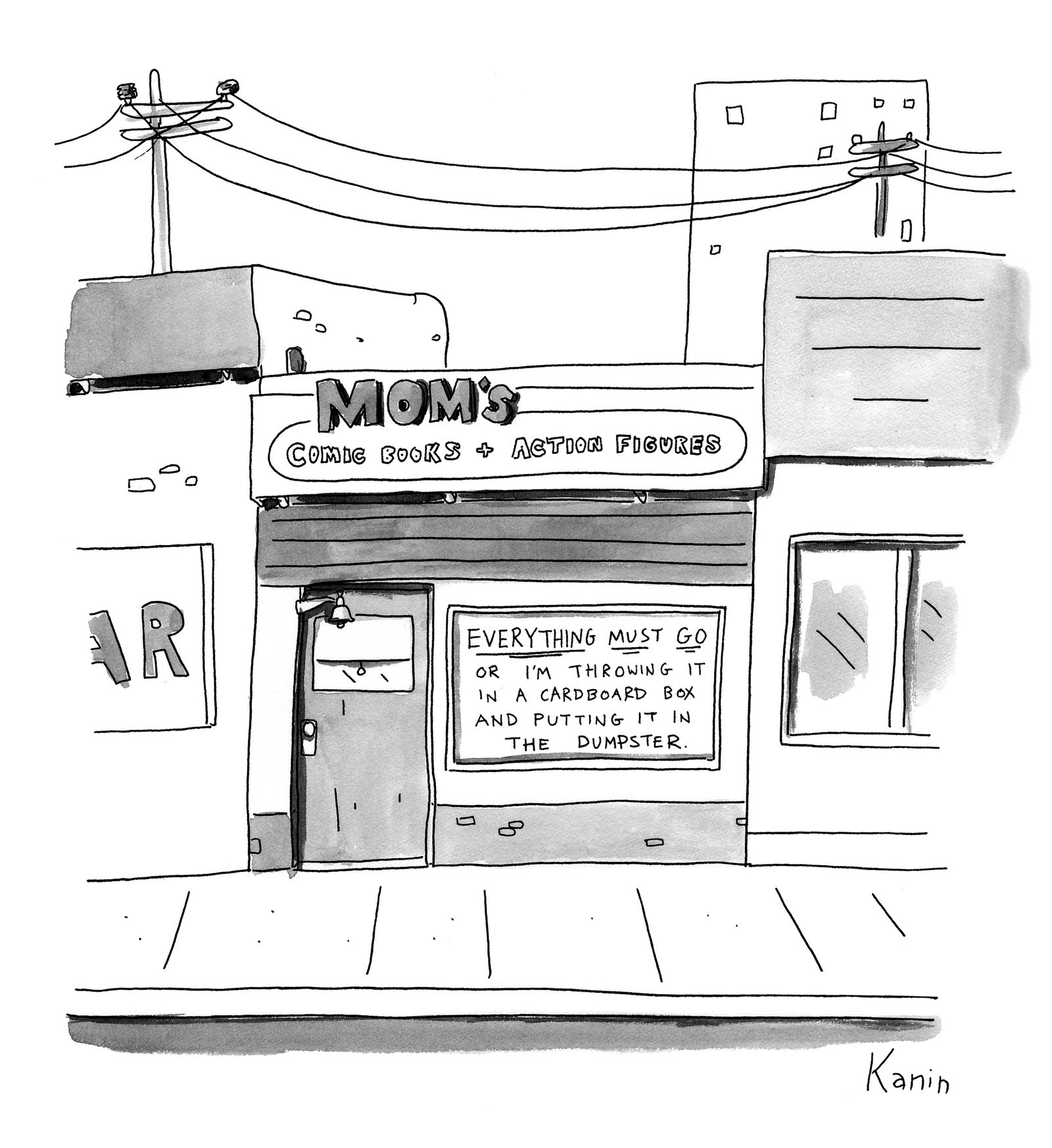 A shop where moms throw away toys that their child has grown out of.