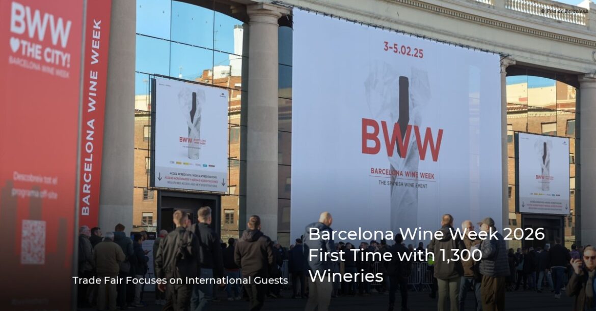 Barcelona Wine Week 2026 First Time with 1,300 Wineries
