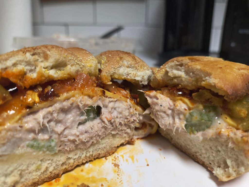 First time making a tuna melt. I made it spicy