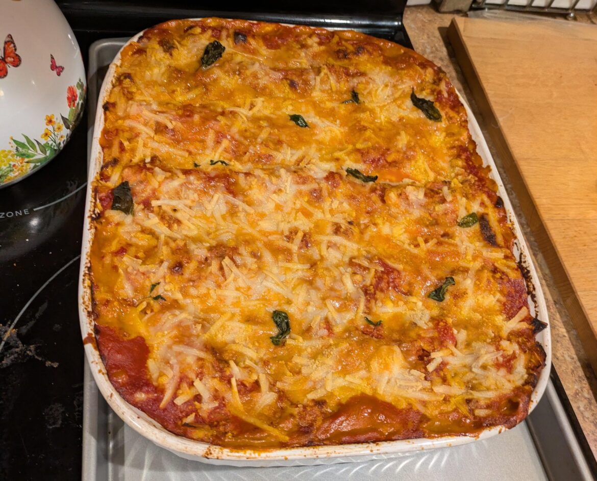 My partner's non-vegan family approved of my lasagna 🧑🏽‍🍳