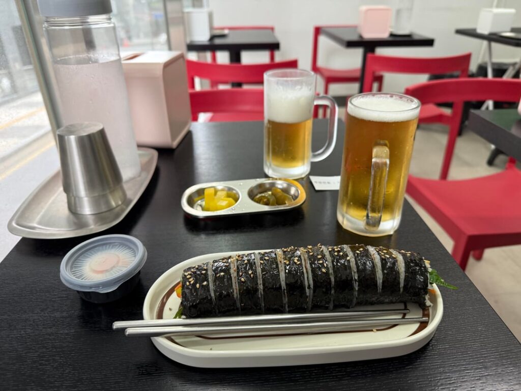 My first meal in Korea