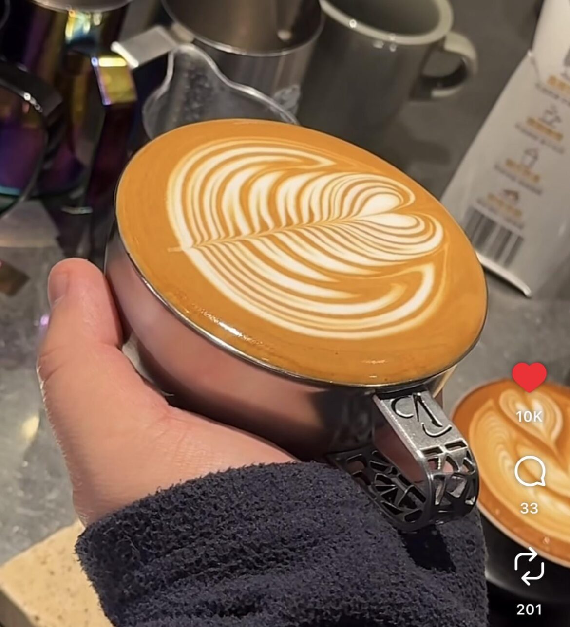 I am a porcelain destroyer, destroyer of all things made of porcelain. Where can I find a metal latte mug like this?