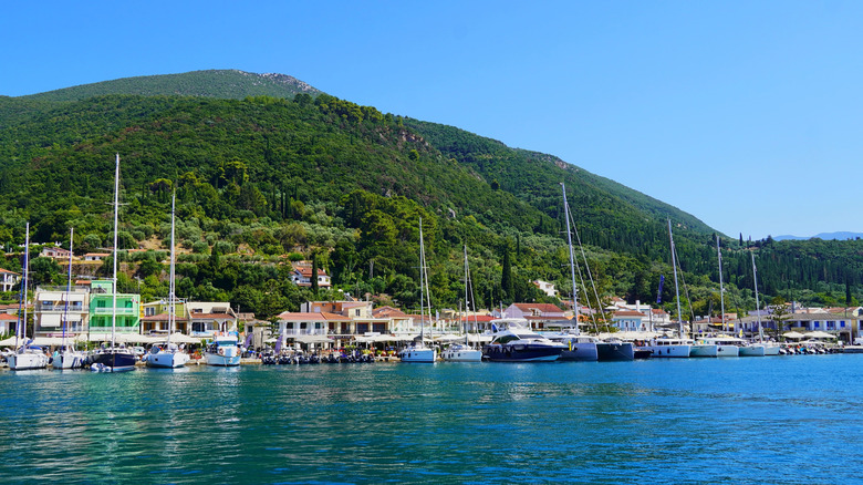 View of Sami on the Greek island of Kefalonia