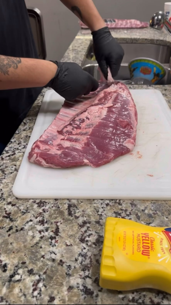 Sweet heat smoked ribs