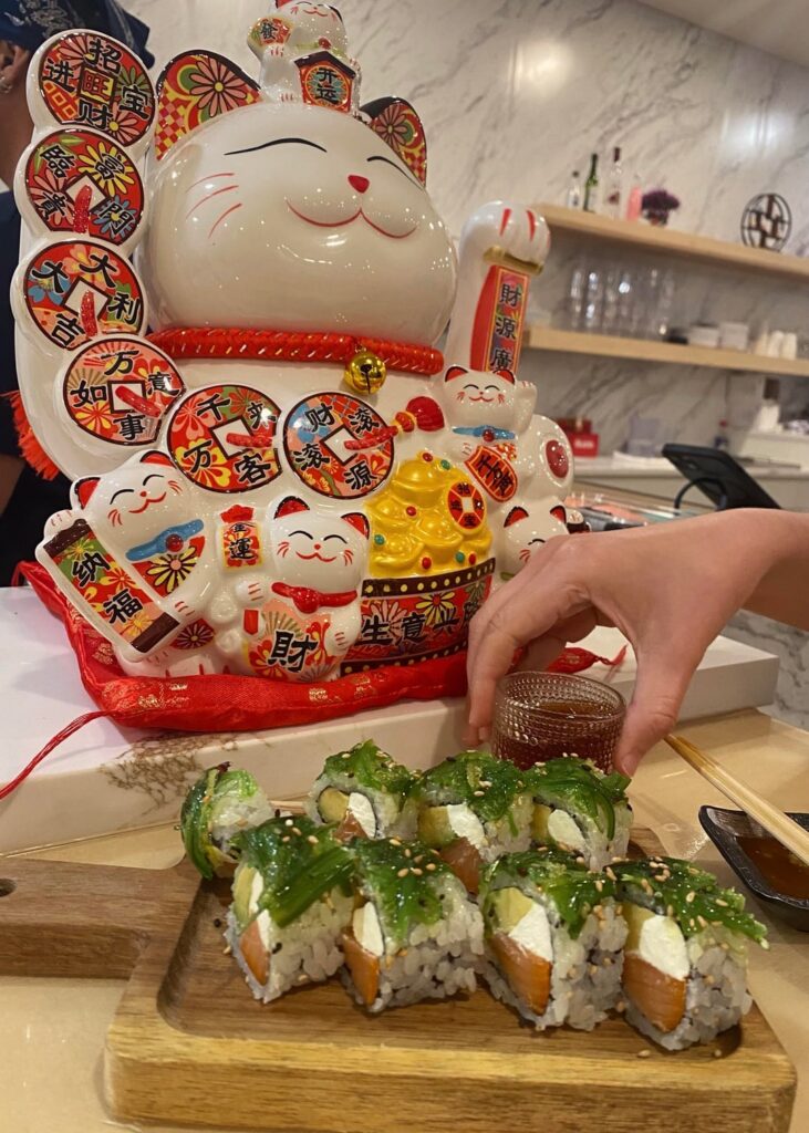 I love working at a sushi restaurant!