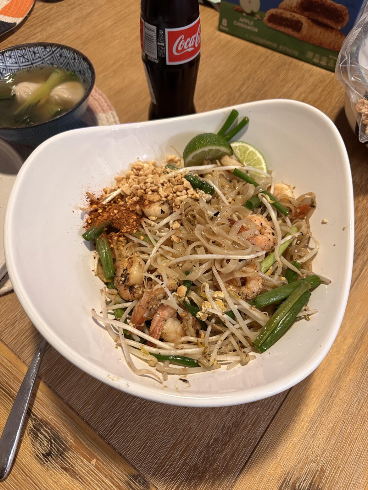 Got a wok for my birthday and made pad Thai for the first time tonight