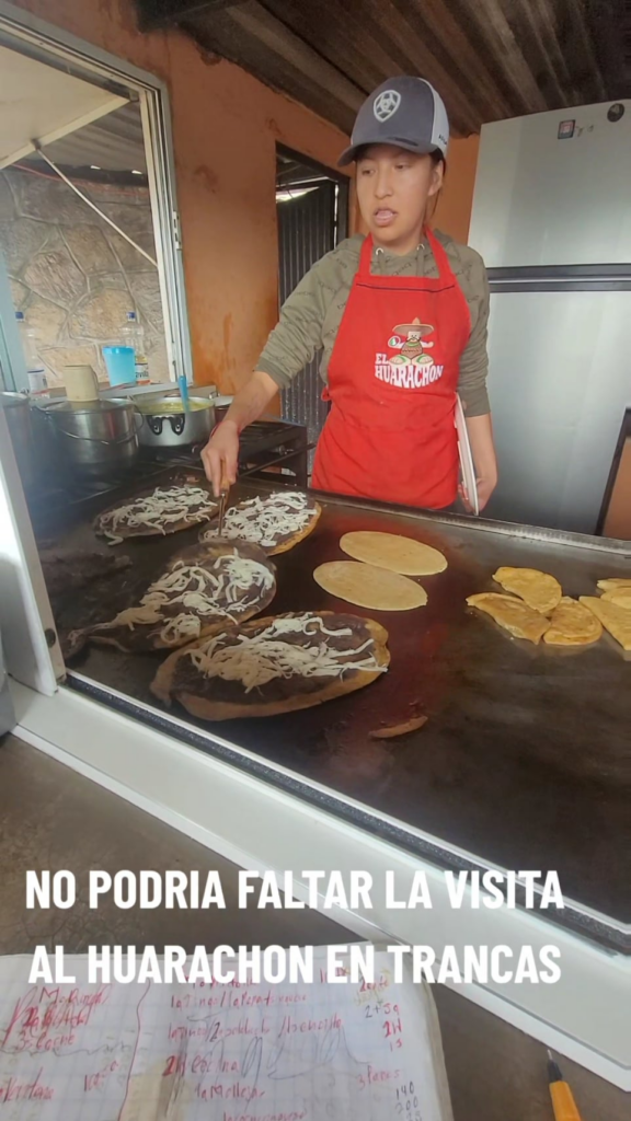 HERE IS THE HUARACHE AT TRANCAS ZIMAPAN HGO.