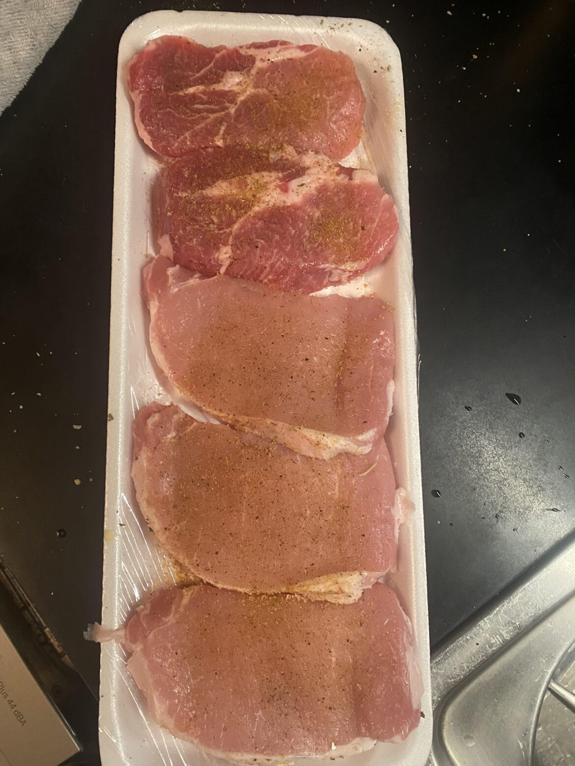 What did they do to the top 2 pork chops?