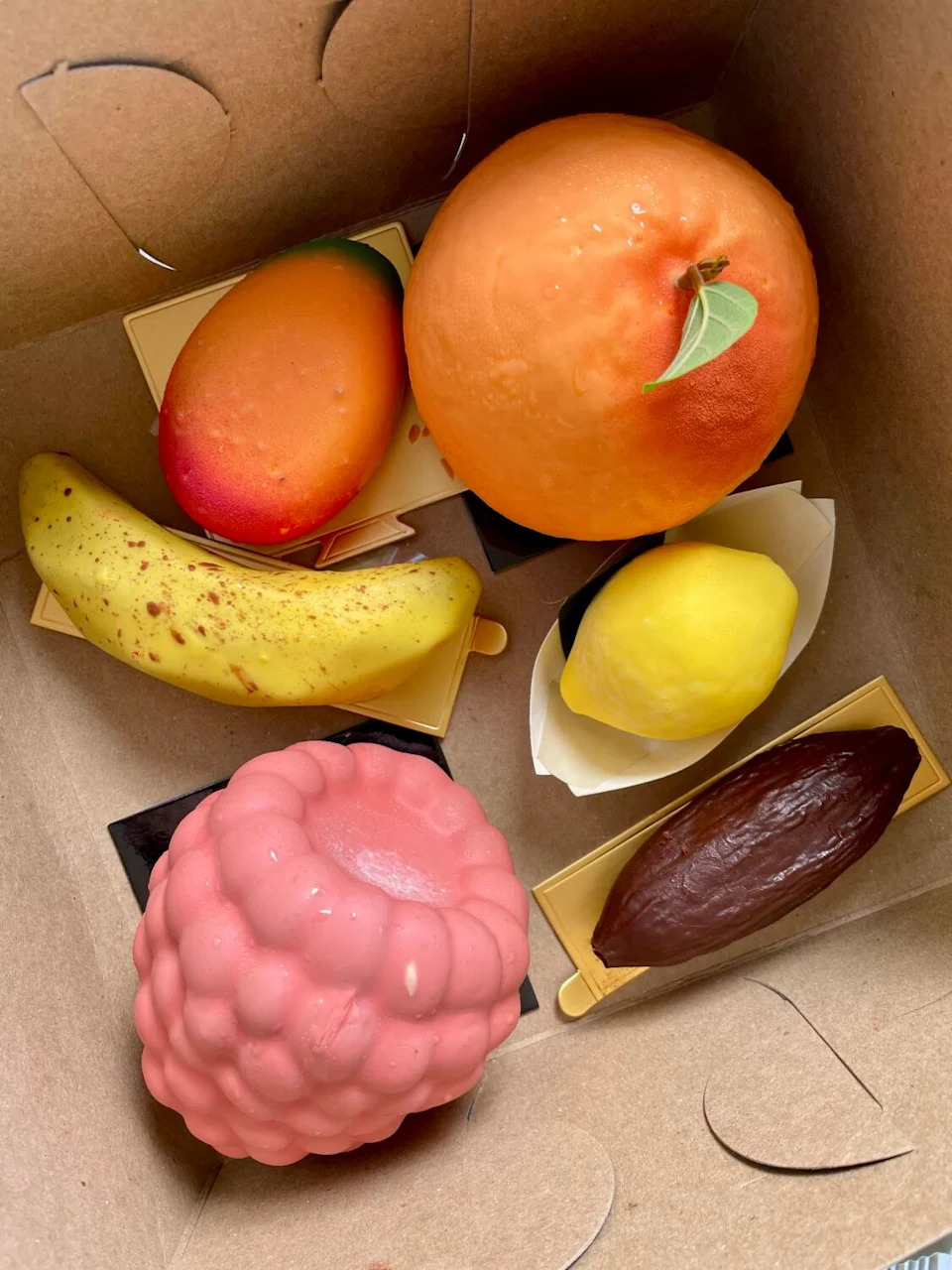 A selection of fruit desserts from Aurora in Fairfax.