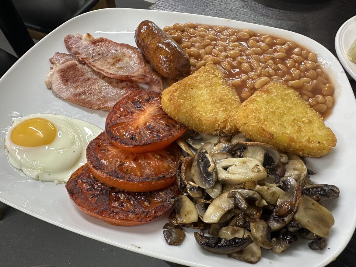 Caffe Cinos, Lewisham - £10 with a flat white and two slices of buttered bread