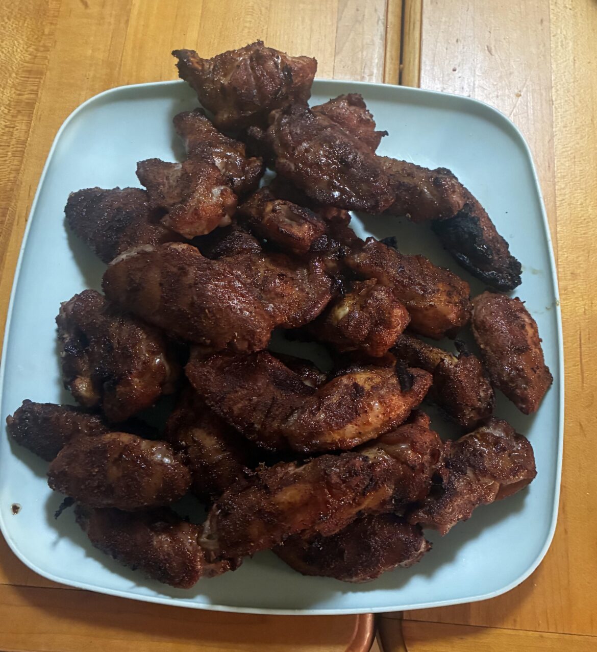 Skoked wings