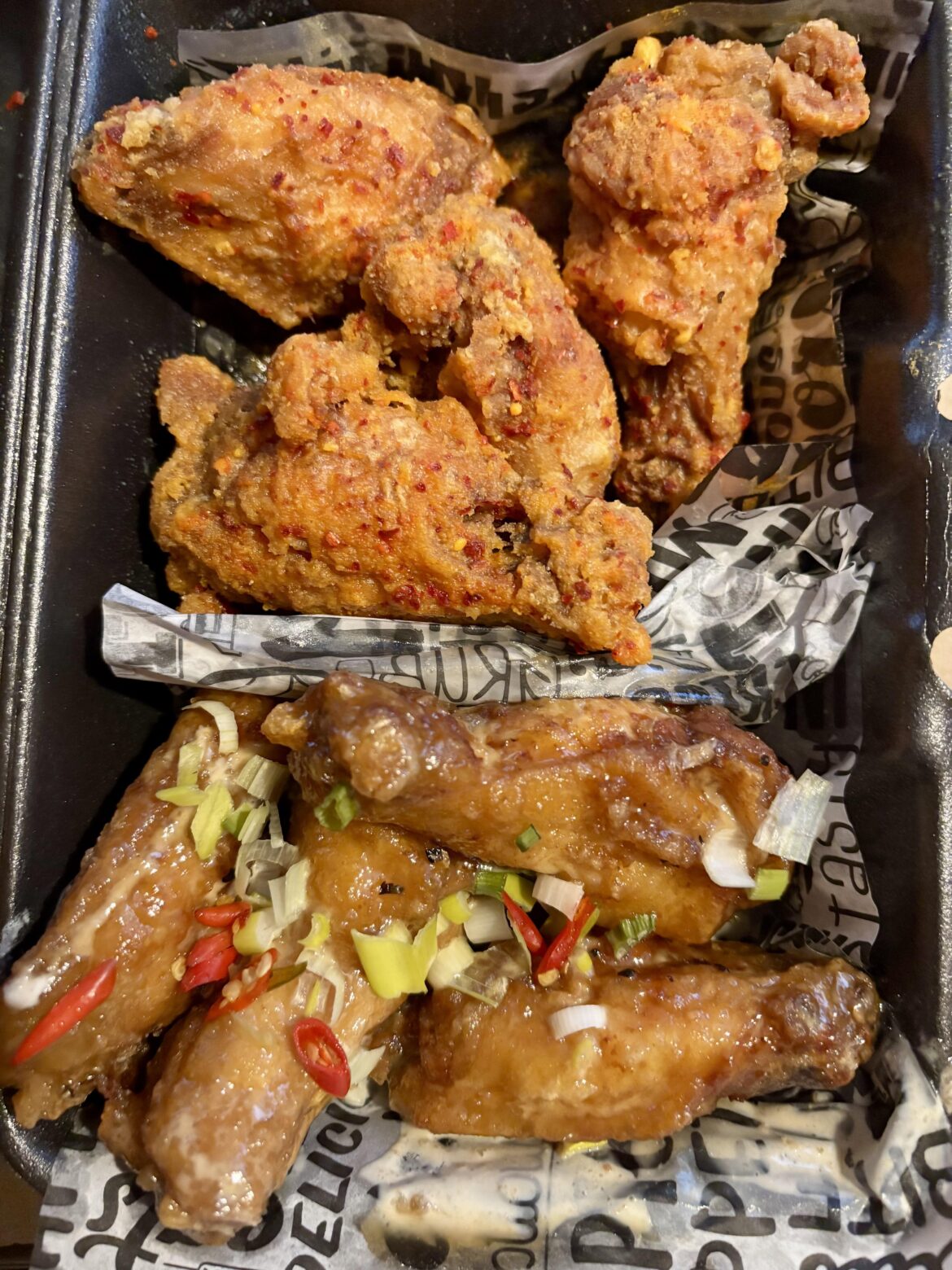 Fry ‘N Wings. Sisig and Salted Egg.